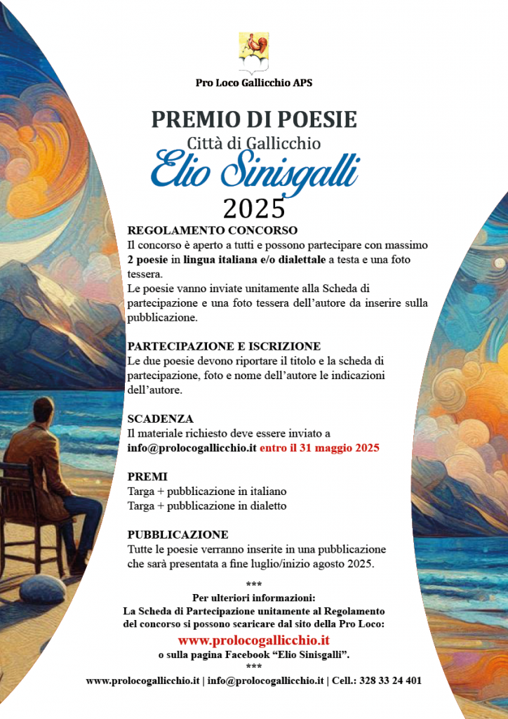 Premio di Poesie "Elio Sinisgalli" 2025